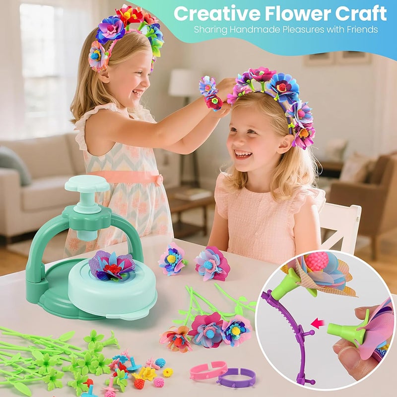 BIRANCO. . DIY Flower Bouquet Maker Kit for Kids – Build Your Own Flower Market, Arts & Crafts Toys for Girls Ages 4-8, Educational Activity with Rich Accessories, Great Gift Idea - Image 2